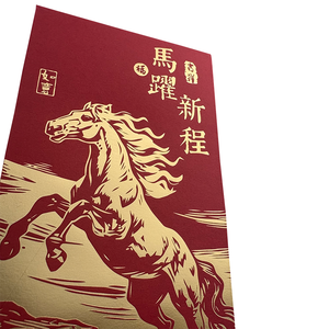 Nouvel an chinois personnalisé <span class=keywords><strong>Hongbao</strong></span> 2026 paquets rouges argent chanceux enveloppes en papier rouge paquet d'argent - Product Image 2
