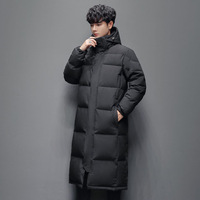 Nouvelle veste pour femme Zhongxi, vêtements d'hiver pour couple, longue veste d'extérieur, épaisse, ample, uniforme scolaire, motif 3D