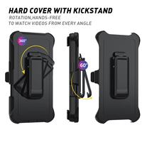 Couvertures de téléphone avec clip de ceinture de couleur noire American Hotsale Defender pour Google Pixel 7 8 9 avec 360 rotation Kickstand Combo Phone Case