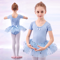 Nouveau conçu à manches courtes à manches longues Ballet danse justaucorps pour les filles Gym justaucorps robe de danse pour les tout-petits enfants filles