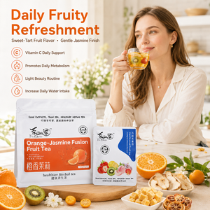 Thé aux fruits FD Fusion Orange <span class=keywords><strong>Jasmin</strong></span> avec cubes de kiwi, pêche et ananas lyophilisés - Product Image 6
