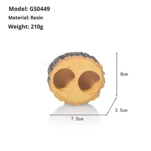 Bol d'alimentation pour reptiles en forme <span class=keywords><strong>de</strong></span> souche d'arbre, bol à boire, boîte d'élevage pour reptiles, <span class=keywords><strong>tortue</strong></span> terrestre, lézard, gecko, grenouille à cornes, araignée, serpent - Product Image 6