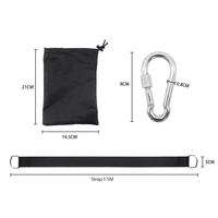 Kit de suspension réglable 2 pièces double couche pour balançoire d'arbre, sangles de suspension robustes pour tractions avec mousquetons et sac de transport