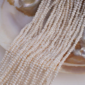 Perlas Sueltas de Agua Dulce Naturales de Zhuji, 3-3.5mm, Blancas, Pequeñas, Semiterminadas, Perlas Rosadas para Hacer Pulseras y Collares - Product Image 5