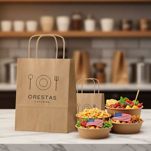 Sacs en papier kraft écologiques en gros avec impression offset pour marques de luxe et vente au détail - Conception personnalisée, biodégradables et durables - Product Image 4