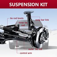 Bras de commande inférieur avant avec joint à rotule barre stabilisatrice remplacement de la biellette intérieure extérieure pour Chevrolet Equinox 2005-2009