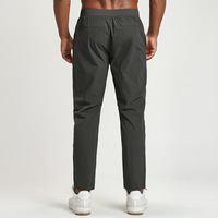Pantalones Deportivos de Pierna Ancha para Hombre, Estilo Atlético, para Gimnasio, Entrenamiento, Casuales, Holgados, Largos, con Cordón Ajustable