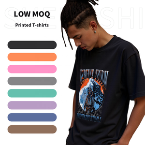 Shengshi เสื้อยืดใช้ได้ทั้งชายและหญิงเสื้อยืดคอกลม320กรัมผ้านุ่มย้อนยุคออกแบบได้ทุกวันสำหรับซื้อโลโก้ได้ตามต้องการ - Product Image 1