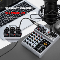 Console de mixage audio professionnelle BM-05 Mini 5 canaux avec USB pour studio