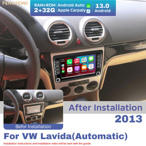 เครื่องเล่น MP3 ระบบนำทาง GPS จอใหญ่ 7 นิ้ว ระบบแอนดรอยด์ สำหรับรถยนต์ VW <span class=keywords><strong>Lavida</strong></span> (เกียร์ออโต้) ปี 2013 พร้อมระบบ Android Auto GPS - Product Image 1