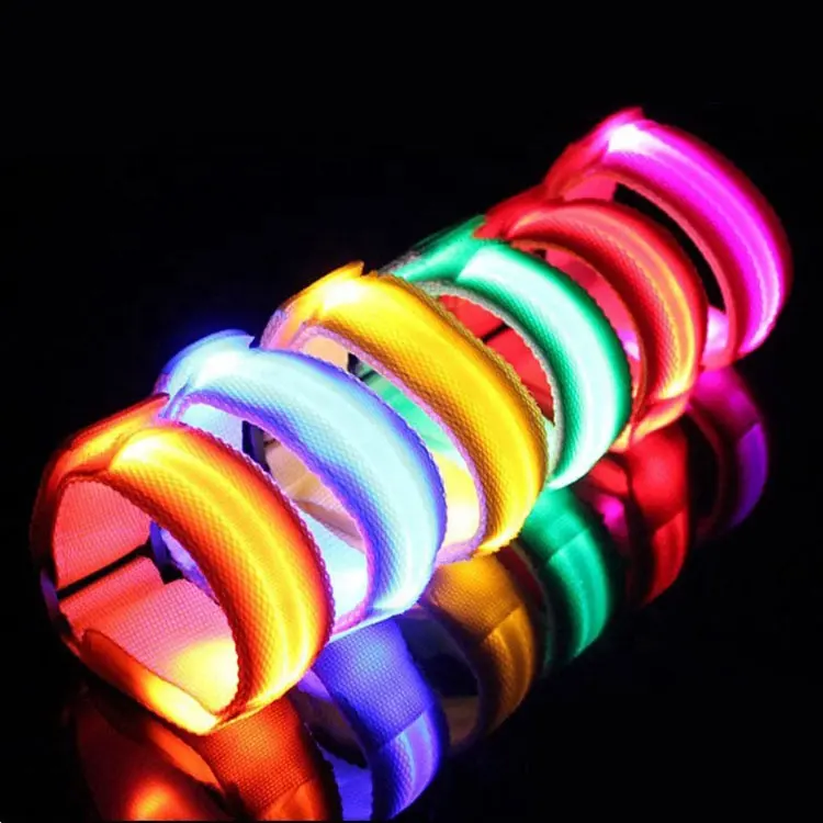 Led Sport Wrist Strap Online Shipping In Stock Slap Armband Light Flash Bracelet Glowing Armband