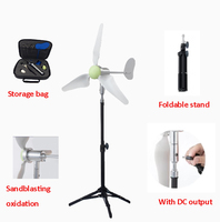 Mini éolienne portable 1 ~ 24VDC sortie avec moulin à vent USB pour la randonnée, le camping, le générateur de vent PMG sans noyau 50W