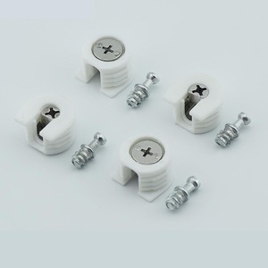 Rafix Zinc Alloy 3-in-1 <b>Plastic</b> and Wood Furniture Cabinet Connector Iron <b>Kitchen</b> Shelf Support Pins for Wardrobe Use - Product Image 3