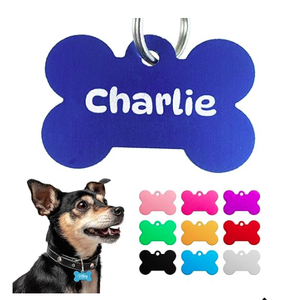 Etiquetas <span class=keywords><strong>de</strong></span> Identificación para Mascotas, Grabadas Personalizadas en Acero Inoxidable y Aluminio, con Nombre y Número <span class=keywords><strong>de</strong></span> Teléfono - Product Image 1