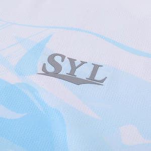 Camiseta de manga corta de seda helada de moda de verano para hombre de 180g transpirable con estampado Jacquard de gama alta personalizada de gran tamañ<span class=keywords><strong>o</strong></span> - Product Image 5