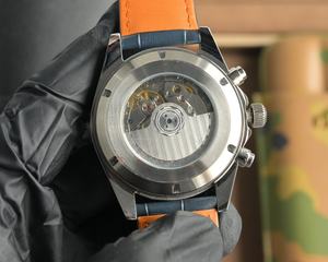 Montre chronographe automatique mécanique de luxe pour homme, ultra-fine, cadran sport, instrument d'affaires, vente en gros - Product Image 4