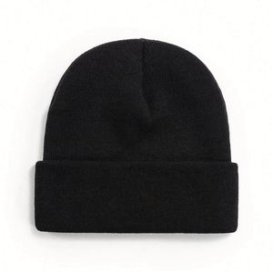 Vente en gros de bonnets en tricot noirs pour pêcheurs avec broderie personnalisée et logo - Product Image 5