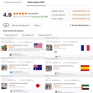 Kingze - Juego de Cafetera Mini Personalizada de 6 Piezas, Kit de Preparación de Café Manual, Cafetera Moka Portátil, Caja de Regalo para Acampar y Hacer Senderismo - Product Image 6