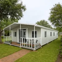 Maison conteneur pliable de luxe 40 pieds, modulaire, préfabriquée, avec panneaux sandwich respirants, couleur personnalisable, en acier sécurisé