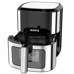 Friteuse à air numérique AOJA en acier inoxydable visible de 7,5 L, grande capacité, sans huile, four à air intelligent pour la maison, 1700 W, 8 menus prédéfinis - Product Image 2