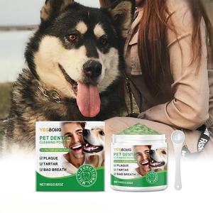 Pet Oral Care Organique 80g Dents de <span class=keywords><strong>Chien</strong></span> Blanchiment plus Brillant Sourires Poudre de Nettoyage Dentaire <span class=keywords><strong>pour</strong></span> Chiens Prévient Le Tartre Dentaire - Product Image 1