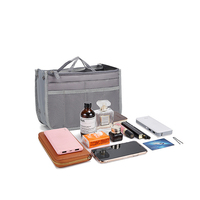 En gros organisateur de sac à main Pratique sac à main insert organisateur de sac à main en nylon sac cosmétique de voyage en sac organisateur