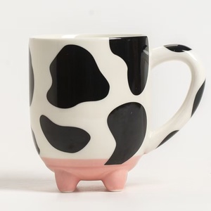 M <strong>Udderly</strong> Cow Non-Skid <strong>Silicone</strong> Feet Ceramic Milk Mug Classic Design Style Home Decor for Parties Holidays Comes in Boxes - Product Image 5