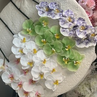 Bunga anggrek artifisial F Real touch berkualitas tinggi, Phalaenopsis untuk dekorasi pernikahan dan rumah