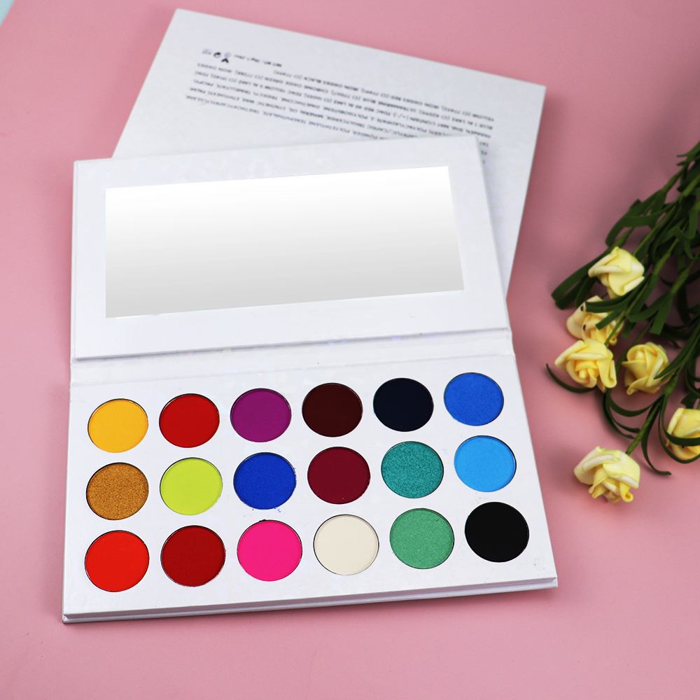 Palette de fard à paupières à haute pigmentation, 18 couleurs, cosmétique, privée, mate pailletée, costume de maquillage, ombre à paupières, vente en gros,