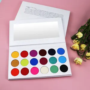 Palette de fard à paupières à haute pigmentation, 18 couleurs, cosmétique, privée, mate pailletée, costume de maquillage, ombre à paupières, vente en gros,