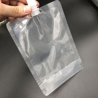 Pochettes souples transparentes Mailerpak en PET avec bec verseur, 100ml, 150ml, 200ml, 250ml, 300ml, 500ml, pour vin et jus de fruits
