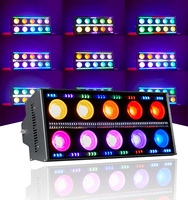 QSE Lighting 10*50W LED Matrix Pixel-Licht, RGBW 4in1 Pixel-Steuerung mit RGB LED-Streifen-Hintergrund für Clubs, Studios & Konzerte