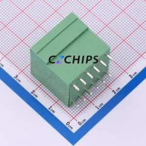 DB2EVH-3.81-2*6P-GN Plug-in Terminal Block Through hole,P=3.81mm Connector Board-to-Board / Socket - Closed 2x6P 3.81mm Green - Product Image 2