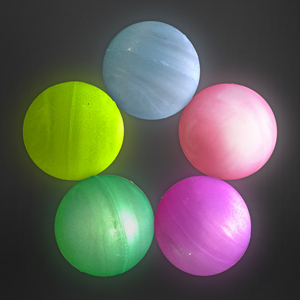 Neonglo 45mm mini óng ánh đàn hồi cao su thể thao đồ chơi trẻ em bouncy bóng với biểu tượng tùy chỉnh in giảm căng thẳng trò chơi hoặc quà tặng ý tưởng - Product Image 1