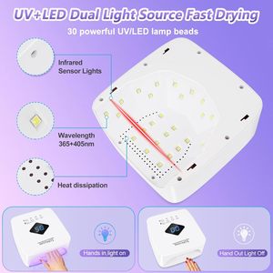 Lámpara UV Profesional para Uñas de 120W Recargable e Inalámbrica SUN S10, Lámpara LED UV para Uñas de Gel - Product Image 5