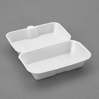 Boîte à lunch jetable en mousse à compartiment unique T08LB, boîte d'emballage pour hamburger, boîte à hamburger biodégradable pour la restauration rapide