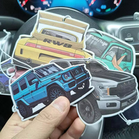 Désodorisant de voiture en papier personnalisé moderne Toyota, en papier de coton de luxe, en forme de voiture, accessoires intérieurs, vente en gros, Pêre Orange Freesia