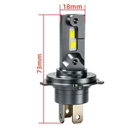 Ampoule de phare LED H4 9003, antibrouillard CSP sans ventilateur avec double faisceau Hi/Lo 6000K