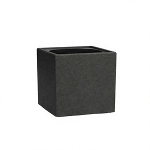 <span class=keywords><strong>Pot</strong></span> de fleurs moderne <span class=keywords><strong>Lechuza</strong></span> en PP pour extérieur et intérieur avec réservoir d'eau intégré, couleur graphite noir, 14x14x14 cm - Product Image 2