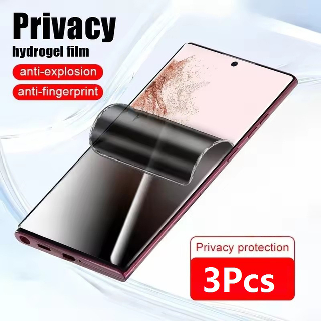 Privacy Hydrogel Film For Samsung Galaxy S25 Ultra S23 Fe A17 A27 A37 A57 A55 A54 A53 S21 S22 S24 Anti Spy Screen Protector