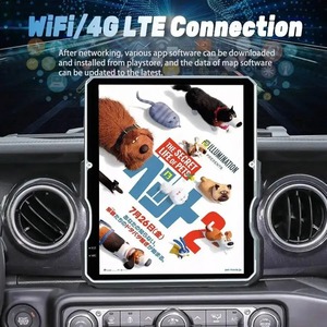 เครื่องเล่นมัลติมีเดียขนาด 12.1 นิ้ว สำหรับรถจี๊ป แรงเลอร์ JL แกลดิเอเตอร์ พิกอัพ JT ปี 2018-2023 พร้อมระบบนำทาง GPS 4G WiFi หน้าจอแอนดรอยด์ - Product Image 4