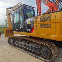Excavatrice d'occasion populaire CAT 329D, 29 tonnes, godet de 1,1 m³, sans fuite d'huile, bien entretenue, prête pour l'expédition à l'étranger