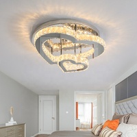 JYLIGHTING – plafonnier led en cristal en forme de cœur, vente en gros, design moderne contemporain et luxueux