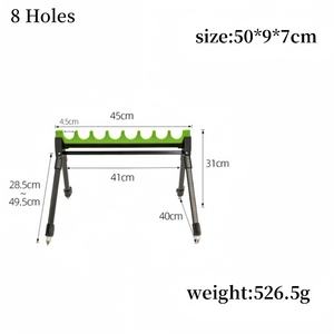 Nouveau Design en alliage d'aluminium 8/12 trous réglable télescopique pôle chargeur <span class=keywords><strong>canne</strong></span> <span class=keywords><strong>à</strong></span> <span class=keywords><strong>pêche</strong></span> Pod extérieur mer <span class=keywords><strong>support</strong></span> de <span class=keywords><strong>pêche</strong></span> - Product Image 3