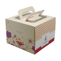 Kotak Takeaway Kertas Sekali Pakai Kerajinan Sandwich Karton Kotak Wedge Segitiga Kotak Sandwich dengan Jendela Kue Pastry Permen
