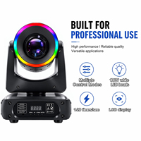 Lampu LED Moving Head Kompak 100W dengan Strip RGBW 540/270 Derajat Pan Tilt 14CH DMX Aktif Suara untuk Pesta Disko Lounge