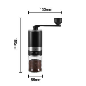 Kahve araçları el krank 6 hassas kalınlık paslanmaz çelik taşınabilir espresso manuel kahve değirmeni konik seramik çapak - Product Image 3