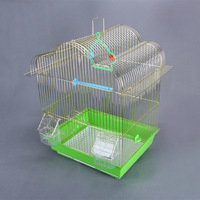 Cage à oiseaux en métal doré, vente en gros d'usine, cage dorée de taille moyenne, cage ornementale pour perroquets et ménagères