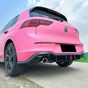 สปลิตเตอร์กันชนหลัง Golf MK8 GTI สีดำเงา พร้อมไฟ สปอยเลอร์กันชนหลังสำหรับ VW Golf MK8 GTI 2020-2024 อุปกรณ์ตกแต่งรถยนต์ - Product Image 3