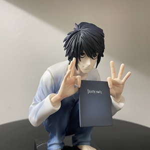 Figura de acción de PVC de Death Note con doble cabeza intercambiable en pose de sentadilla, modelo de anime, decoración de escritorio, regalo de cumpleaños - Product Image 1